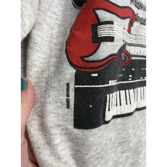 New Orleans Jazz Vtg Sweatshirt 1980's Mardi Gras Vacation Sz Medium USA - Picture 2 of 11